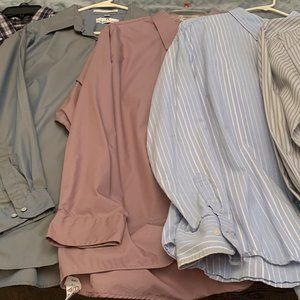 6 Men's Button Down Shirts - Claiborne - Dockers